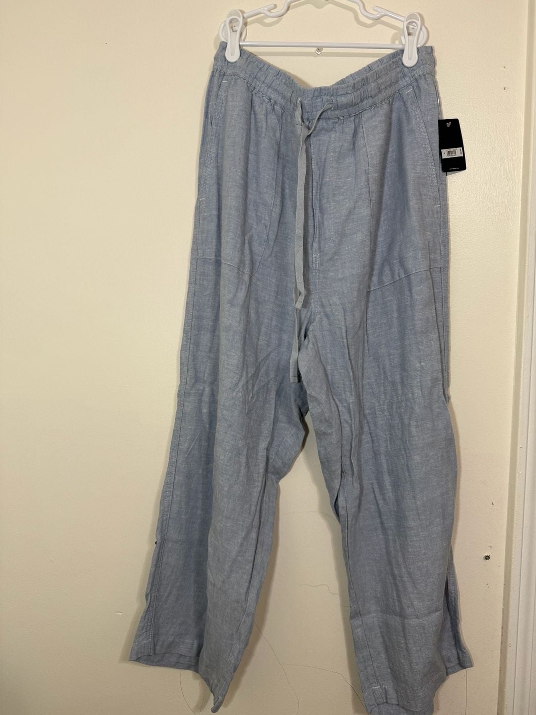 Lucky Brand Women's Linen Blend Drawstring Wide-Leg Pants 2