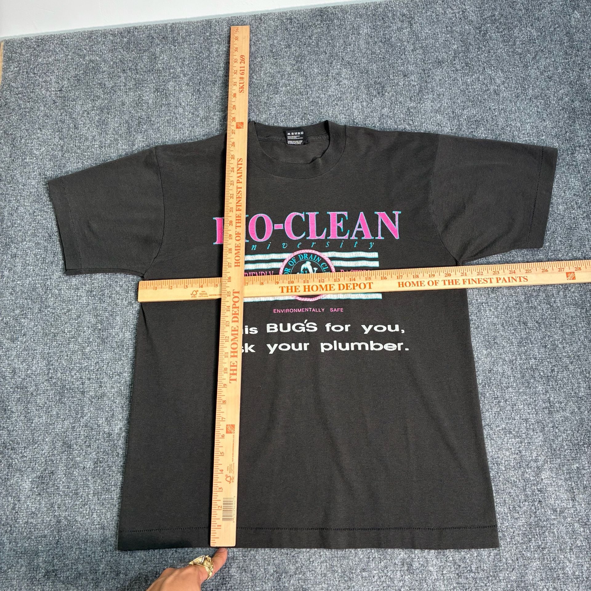 Vintage 90s Bio-Clean University Graphic T-Shirt Doctor of Drain Cleaning 3