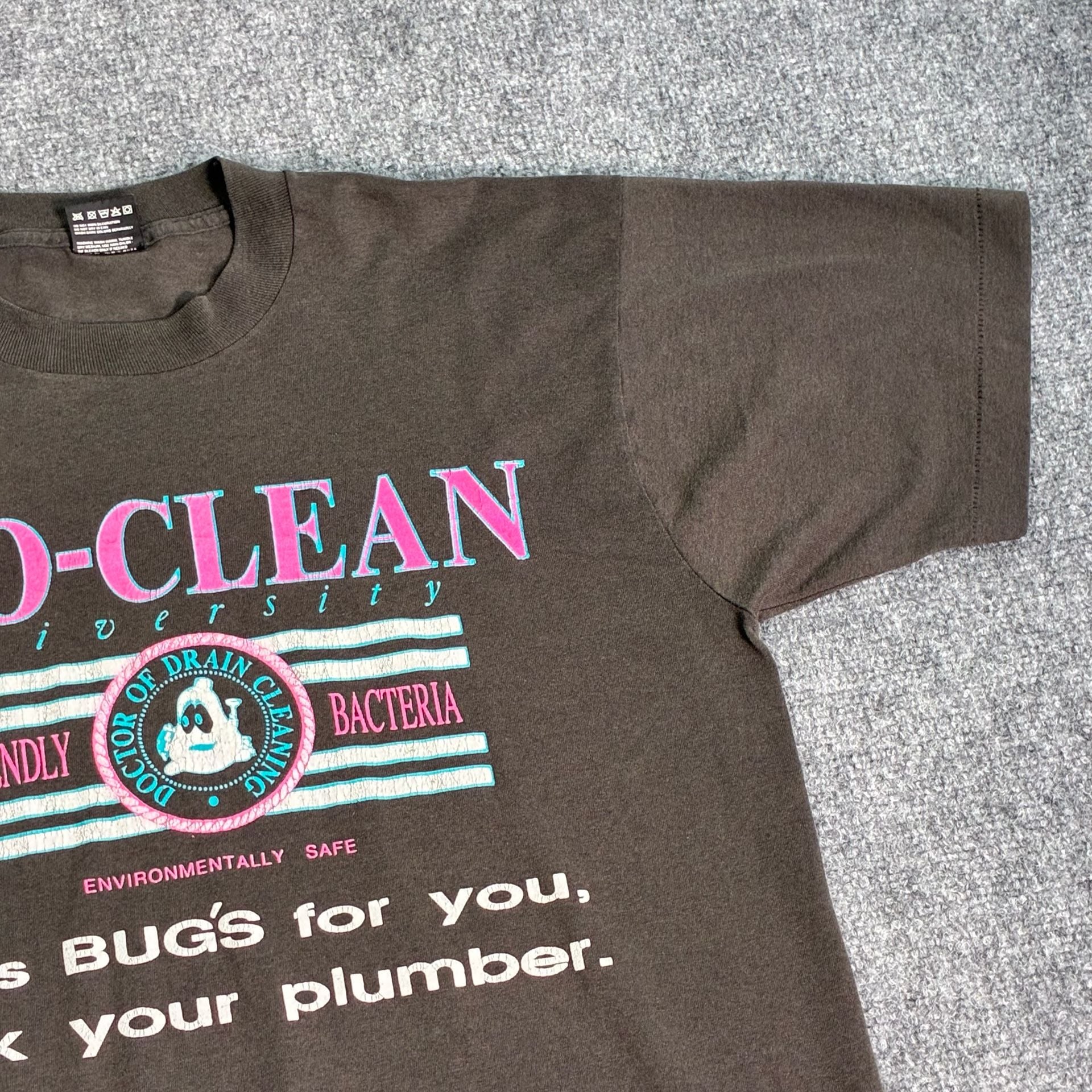 Vintage 90s Bio-Clean University Graphic T-Shirt Doctor of Drain Cleaning 5