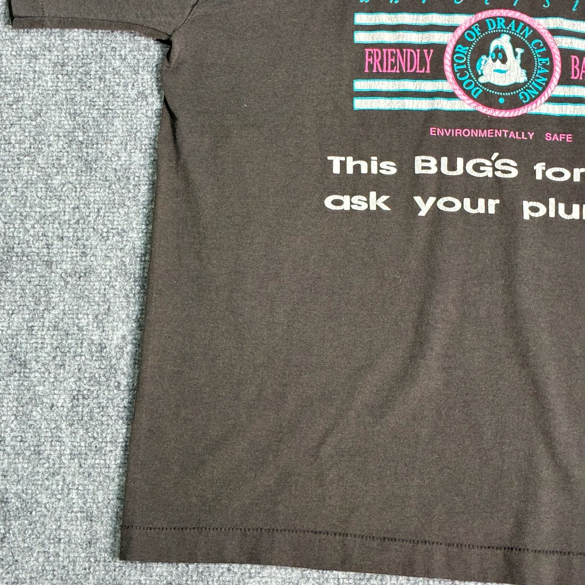 Vintage 90s Bio-Clean University Graphic T-Shirt Doctor of Drain Cleaning 6