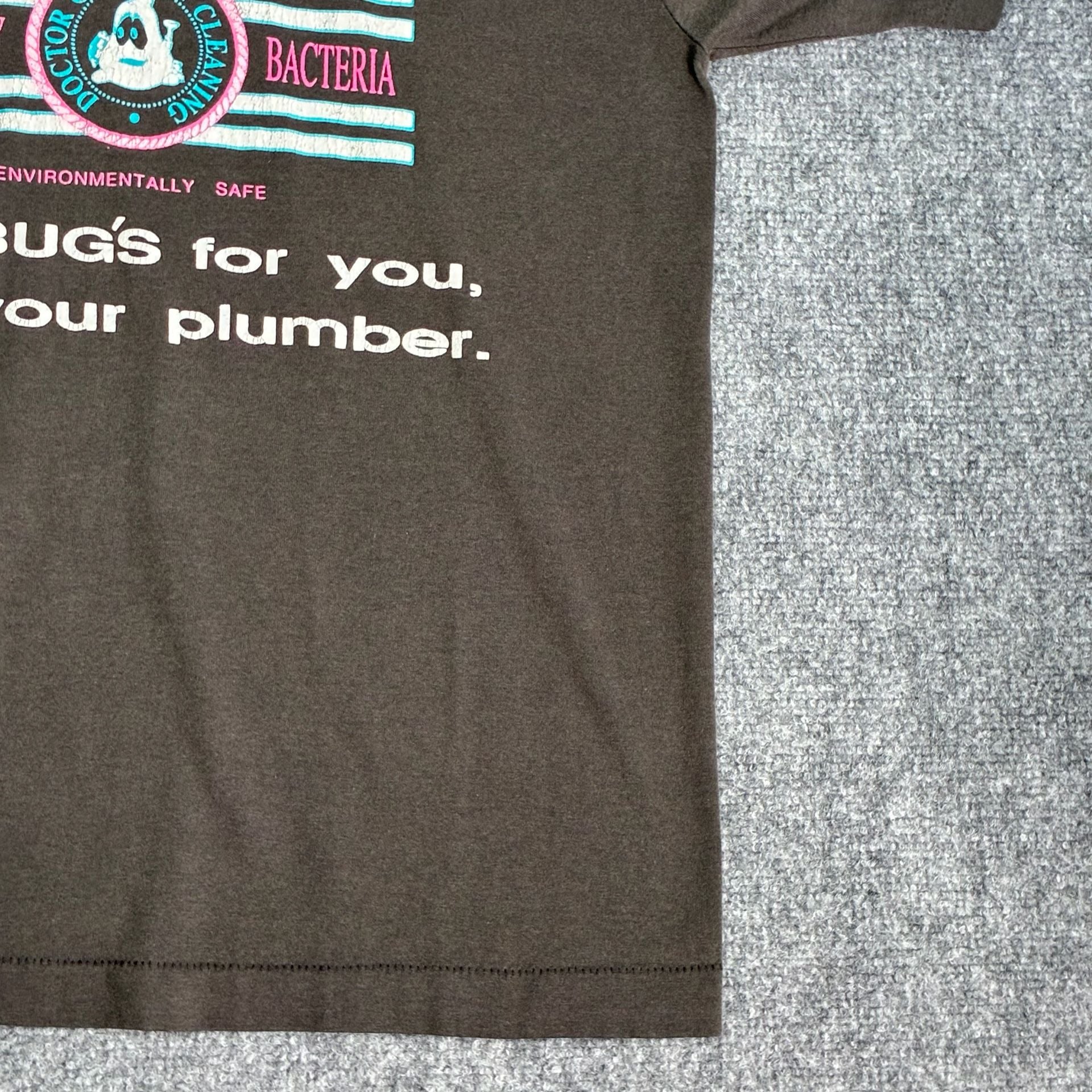 Vintage 90s Bio-Clean University Graphic T-Shirt Doctor of Drain Cleaning 7
