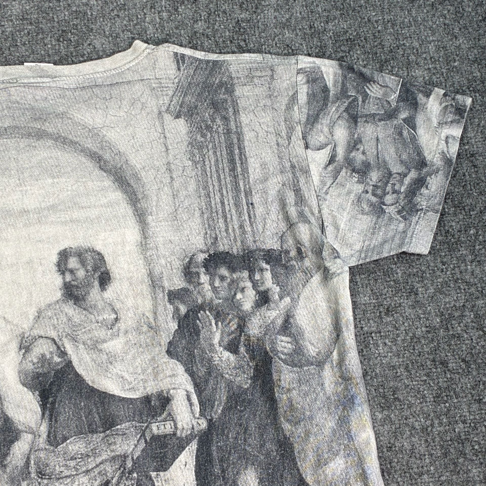Vintage School of Athens Raphael Greek Art All Over Print T-Shirt 11