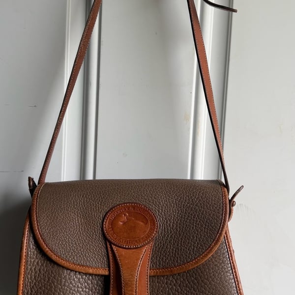 Vintage Dooney & Bourke All-Weather Leather Essex Crossbody Bag