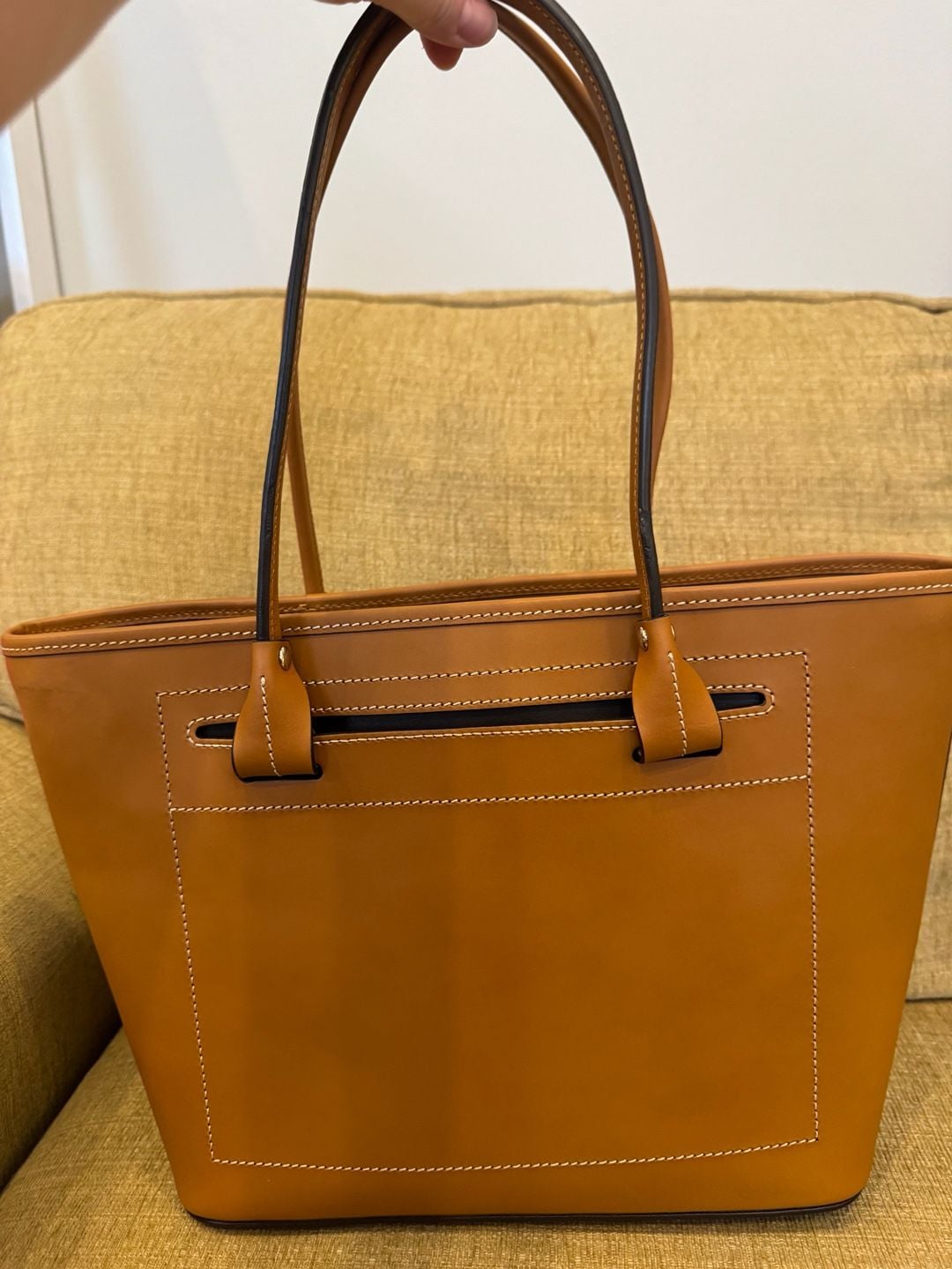 Dooney & Bourke Beacon Vachetta Leather Slip Tote Bag 8