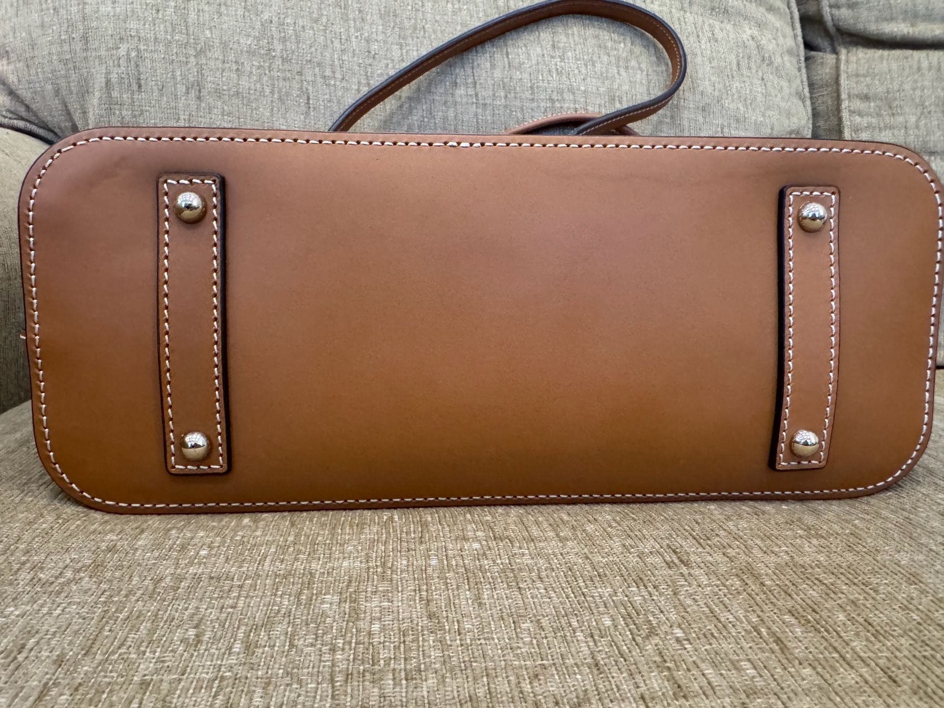 Dooney & Bourke Beacon Vachetta Leather Slip Tote Bag 9