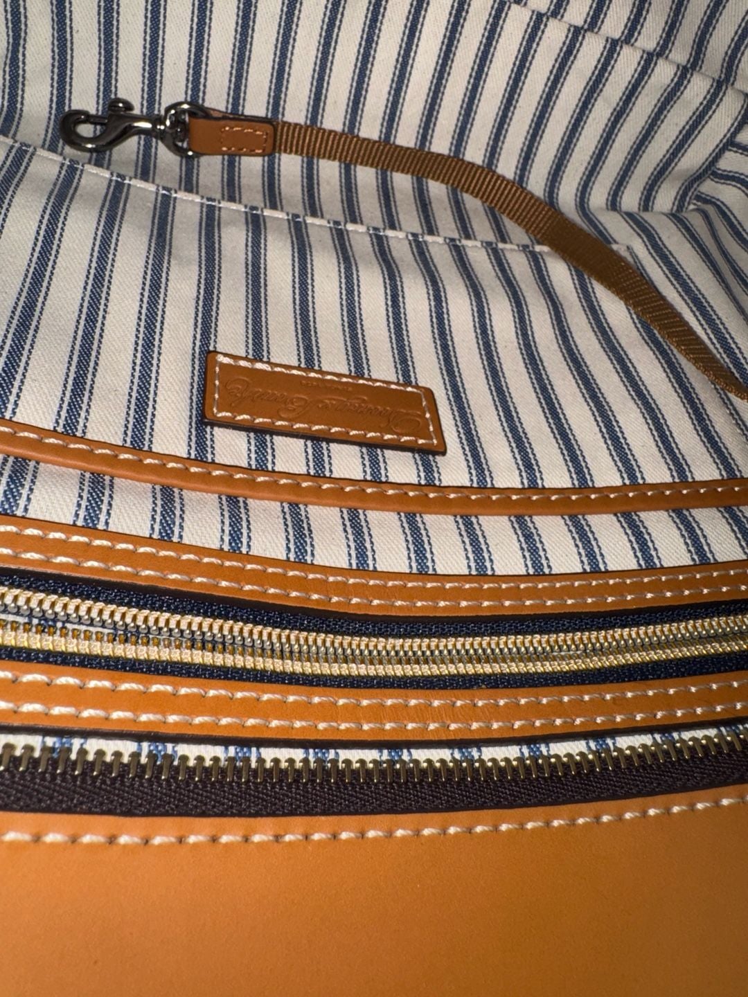 Dooney & Bourke Beacon Vachetta Leather Slip Tote Bag 11