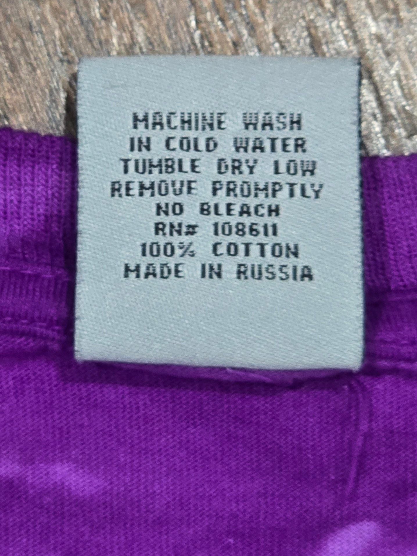 Back to Earth Nature Wear Tiger Graphic Long Sleeve Purple Tie Dye Shirt 5