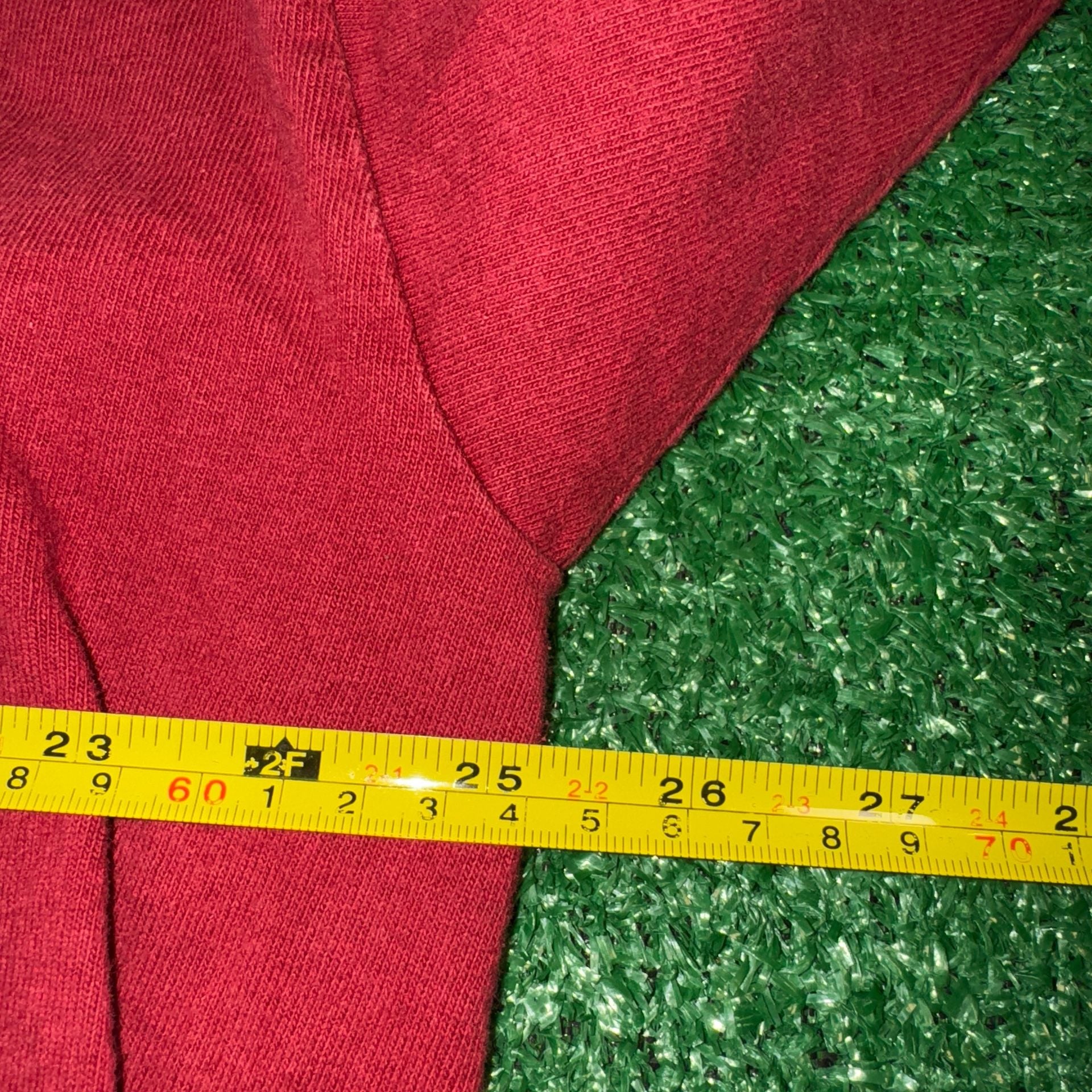 Vintage 90s Nike Mock Neck Long Sleeve T-Shirt Red Made In USA 6