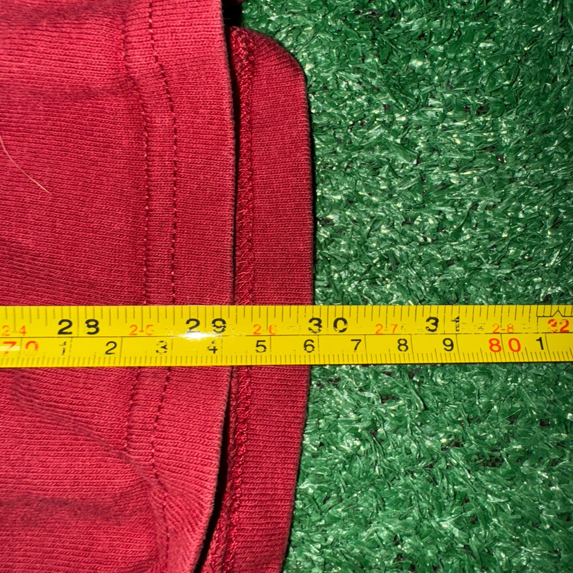 Vintage 90s Nike Mock Neck Long Sleeve T-Shirt Red Made In USA 7