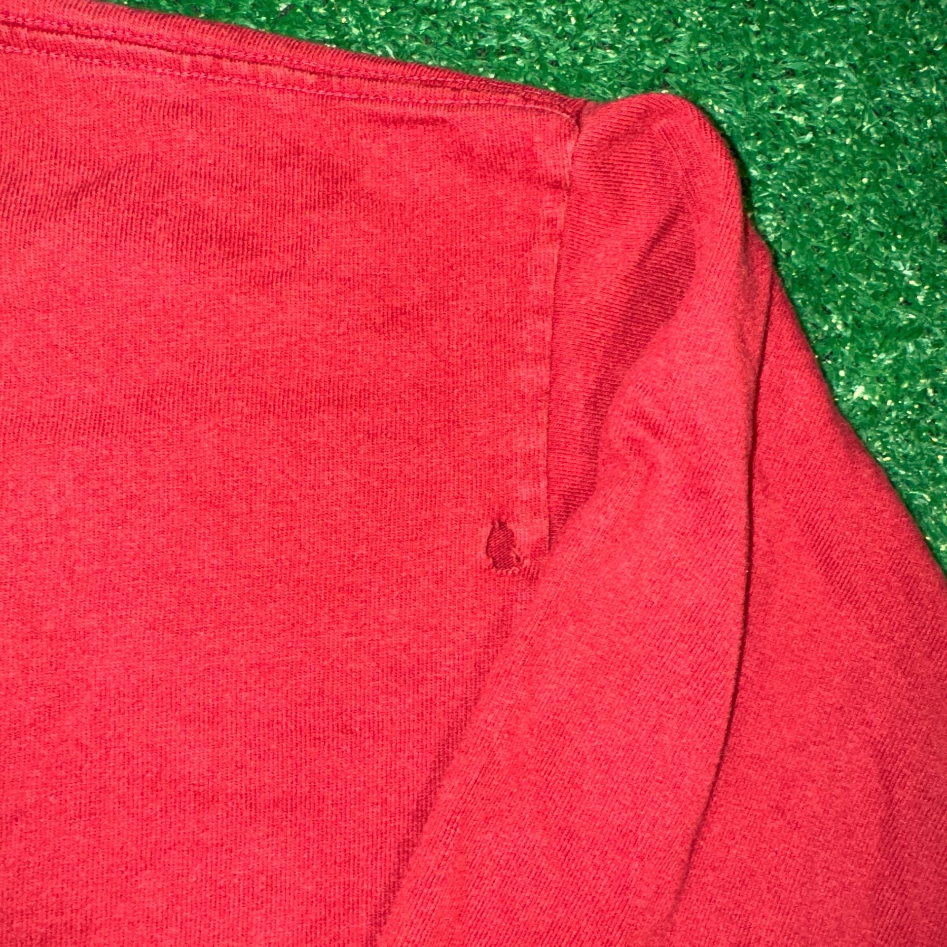 Vintage 90s Nike Mock Neck Long Sleeve T-Shirt Red Made In USA 8