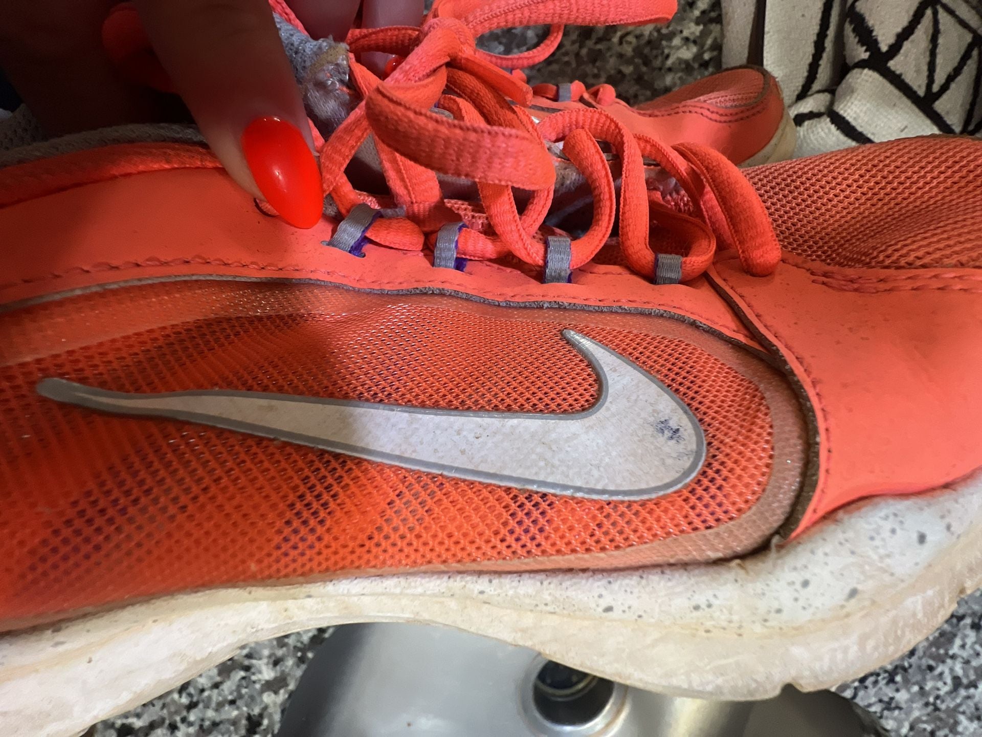 Nike Flex Trainer 4 Women's Training Shoes Bright Mango Orange White 7