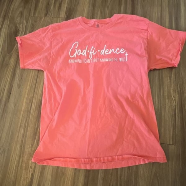 God-Fidence Faith-Based Graphic T-Shirt