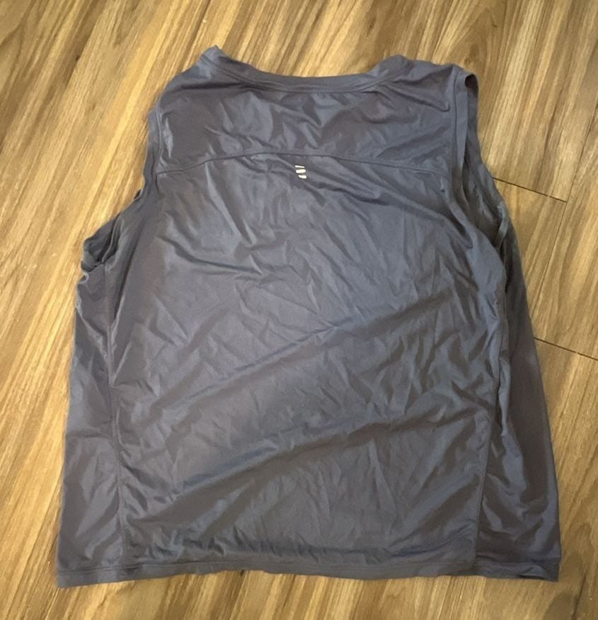 Athletic Sleeveless Performance Tank Top Gray 2