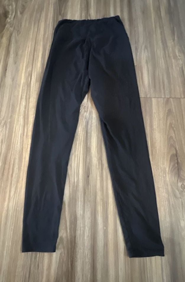 Basic Black High-Waisted Cotton Leggings 1