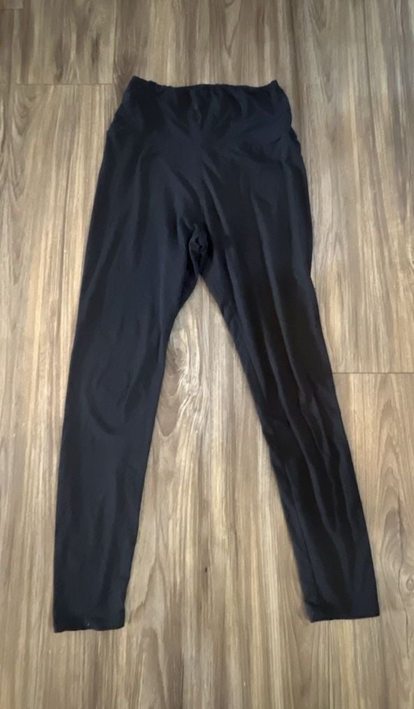 Basic Black High-Waisted Cotton Leggings 2