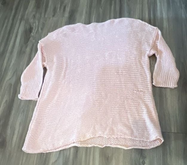 SHEIN Women's Lightweight Blush Pink Knit Pullover Sweater 3
