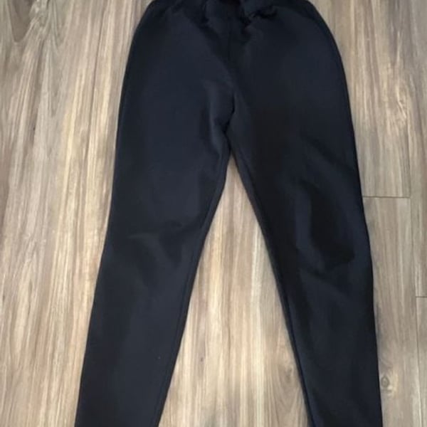 SHEIN Women's Black Paperbag High Waist Tapered Casual Pants