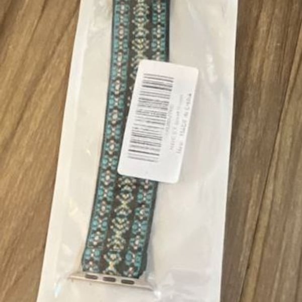 Bohemian Style Woven Nylon Elastic Replacement Watch Band for Smartwatch