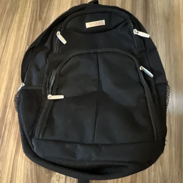 Embark Solid Black Essential Laptop Backpack