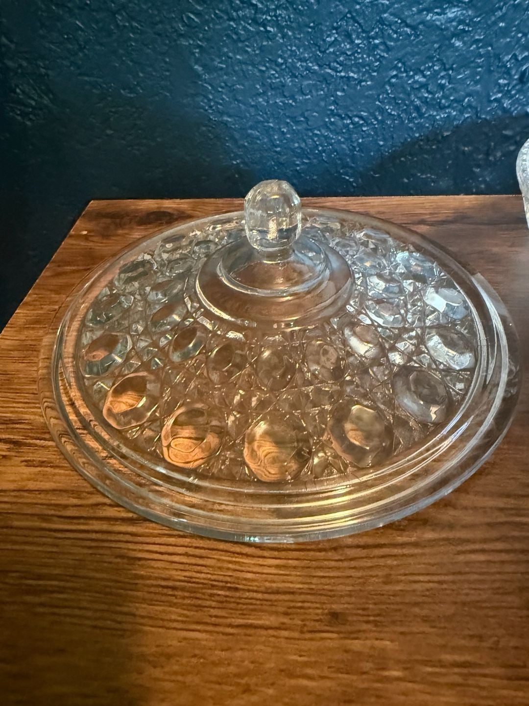 Indiana Glass Windsor Crystal Lidded Candy Box 7