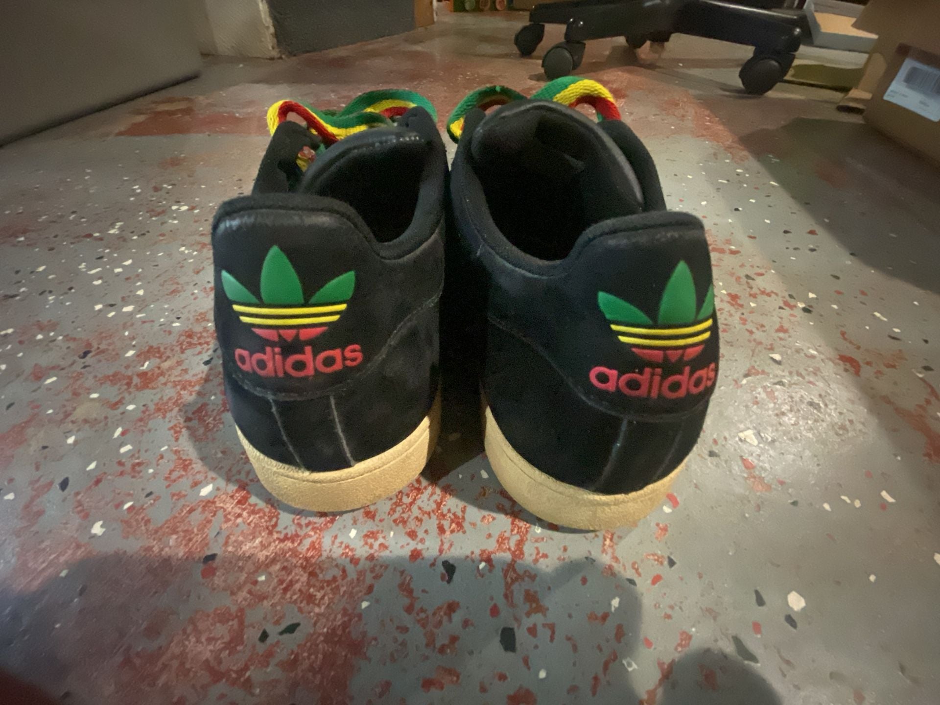 Adidas Superstar II Rasta Black Hemp Sneakers 7