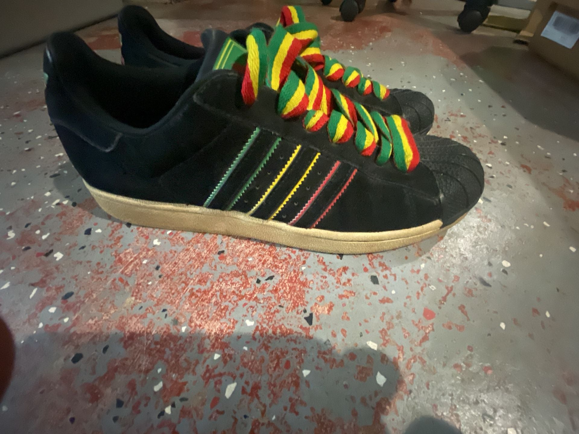 Adidas Superstar II Rasta Black Hemp Sneakers 9