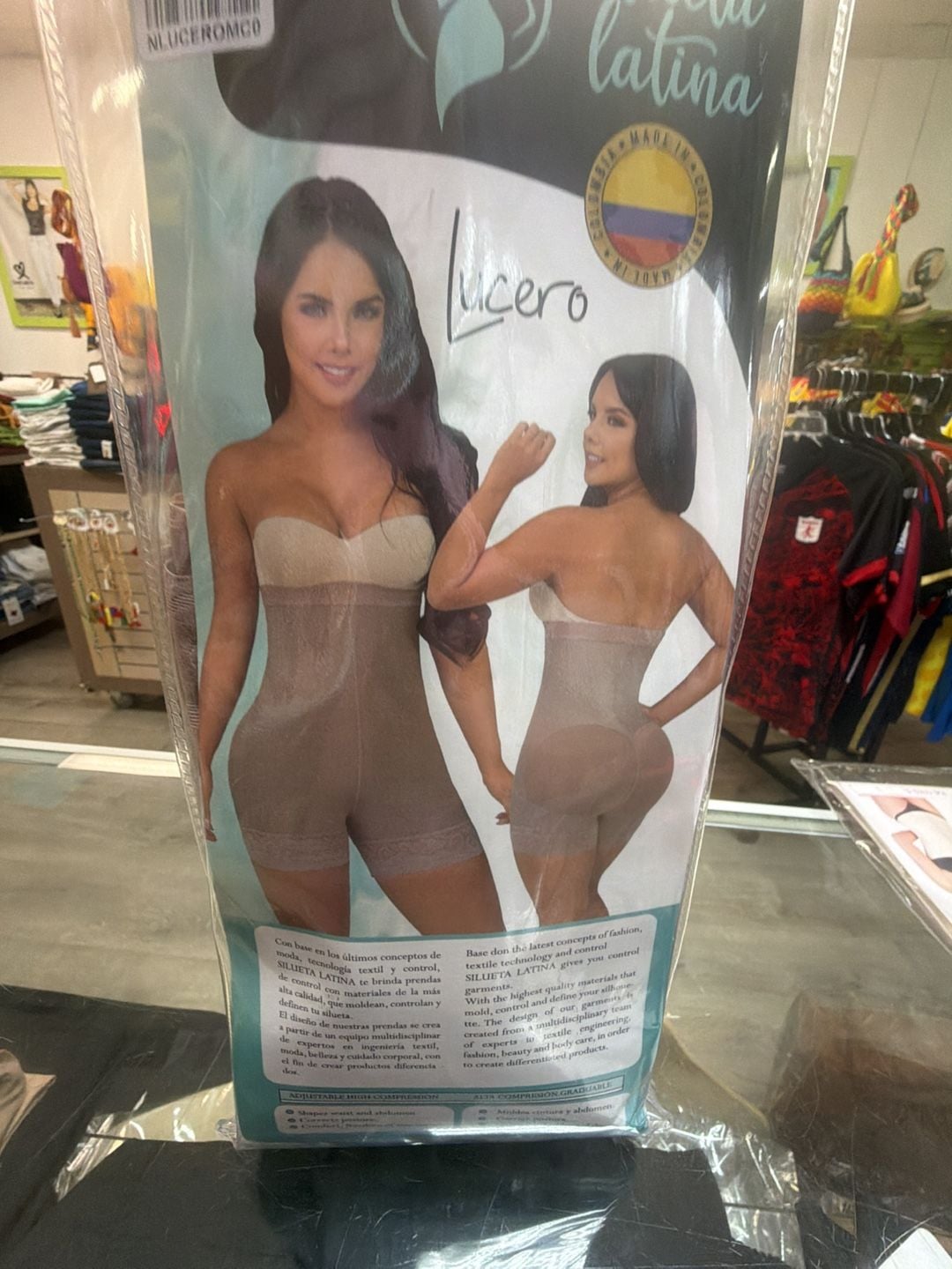 Silueta Latina Ref. Lucero Strapless Faja Levanta Cola Shapewear Moca XS 3