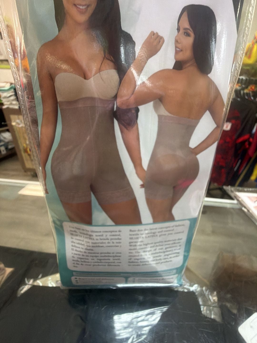 Silueta Latina Ref. Lucero Strapless Faja Levanta Cola Shapewear Moca XS 4