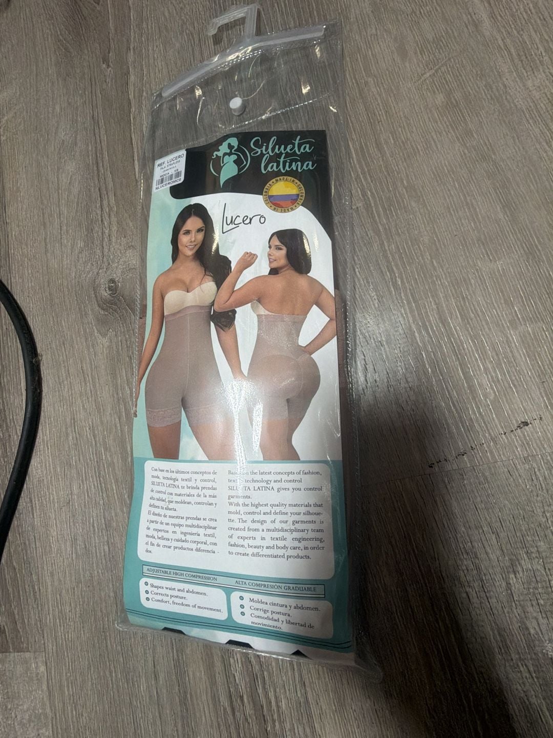 Silueta Latina Ref. Lucero Strapless Faja Levanta Cola Shapewear Moca XS 16