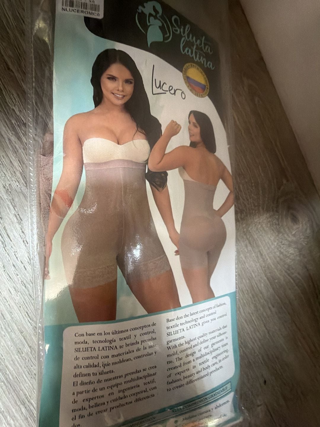 Silueta Latina Ref. Lucero Strapless Faja Levanta Cola Shapewear Moca XS 17