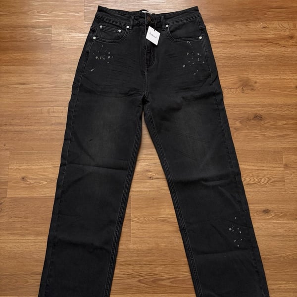 Profound C-10002 Distressed Jeans in Washed Black