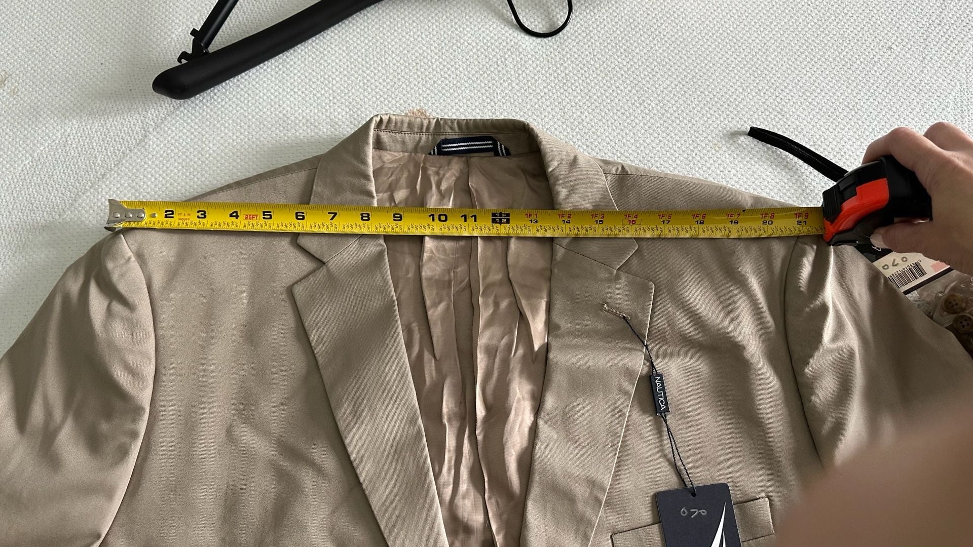 Nautica Ocean Suit Separate Coat, Men's Khaki 100% Cotton, Size 52R 4