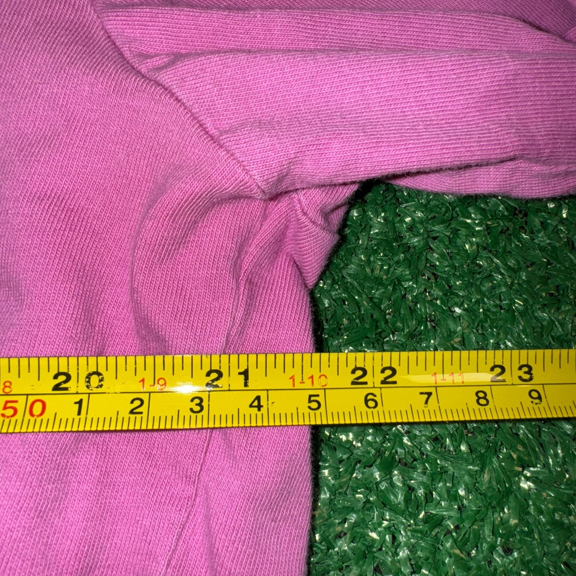 Vintage Carhartt Women's Long Sleeve Graphic Logo T-Shirt in Pink 6