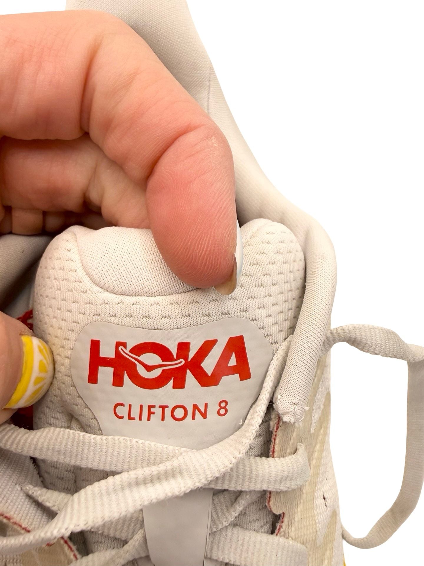 HOKA One One Men's Clifton 8 Running Shoes Nimbus Cloud/Blanc De Blanc 5