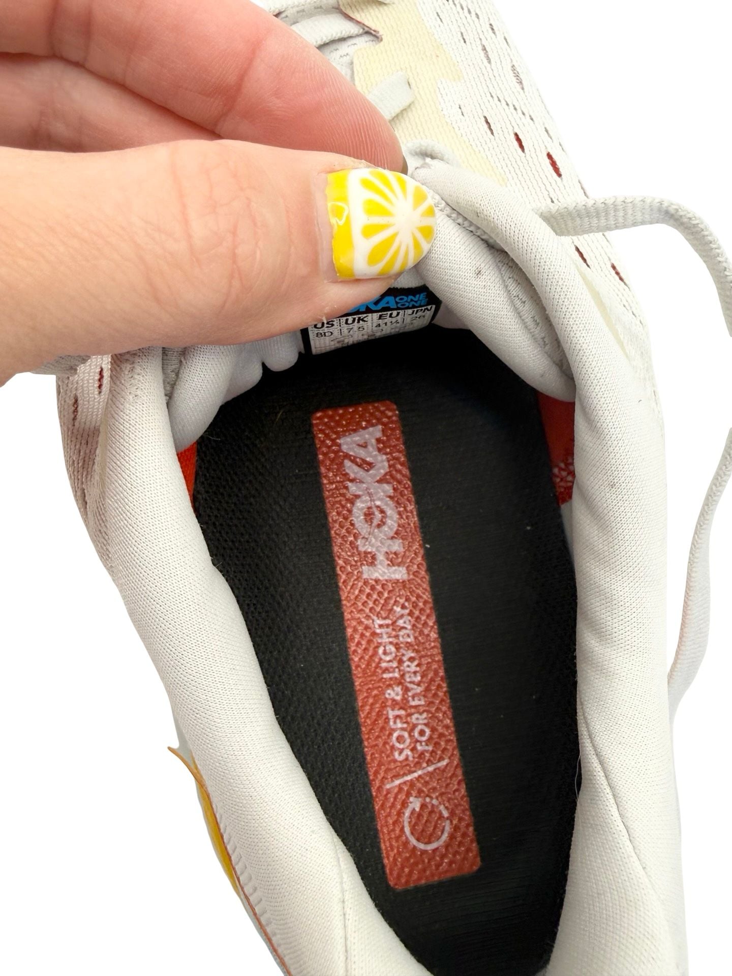 HOKA One One Men's Clifton 8 Running Shoes Nimbus Cloud/Blanc De Blanc 8