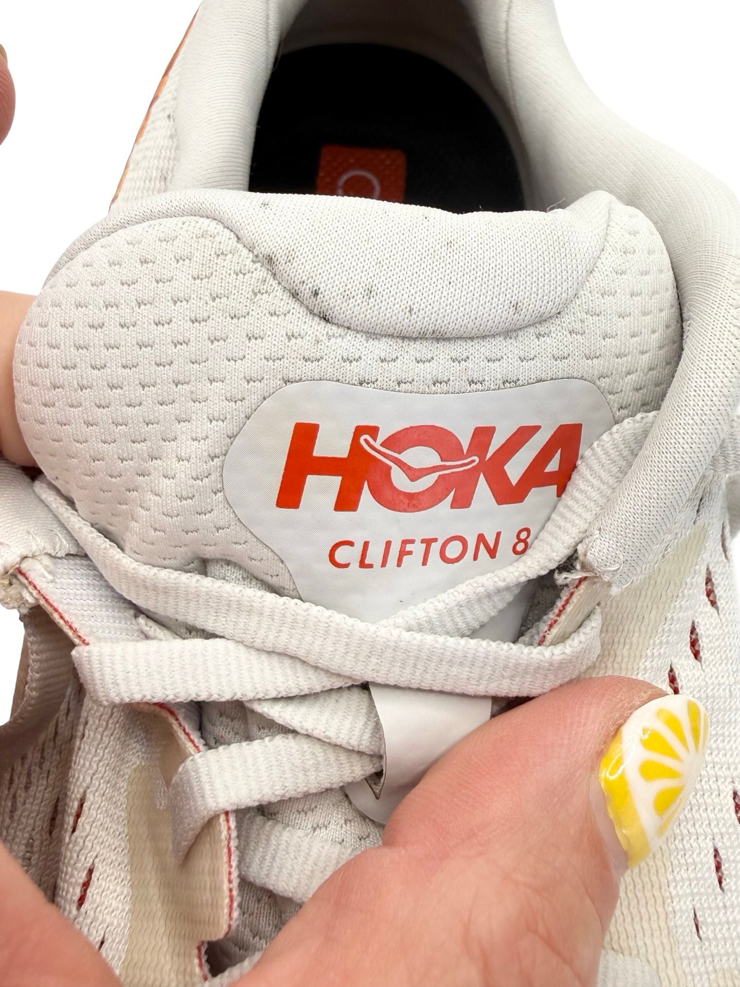 HOKA One One Men's Clifton 8 Running Shoes Nimbus Cloud/Blanc De Blanc 10