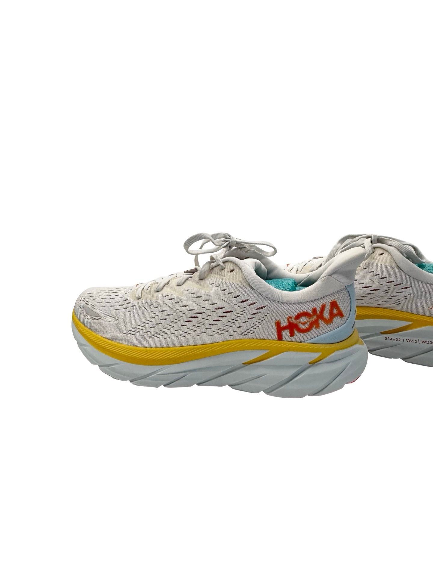 HOKA One One Men's Clifton 8 Running Shoes Nimbus Cloud/Blanc De Blanc 12