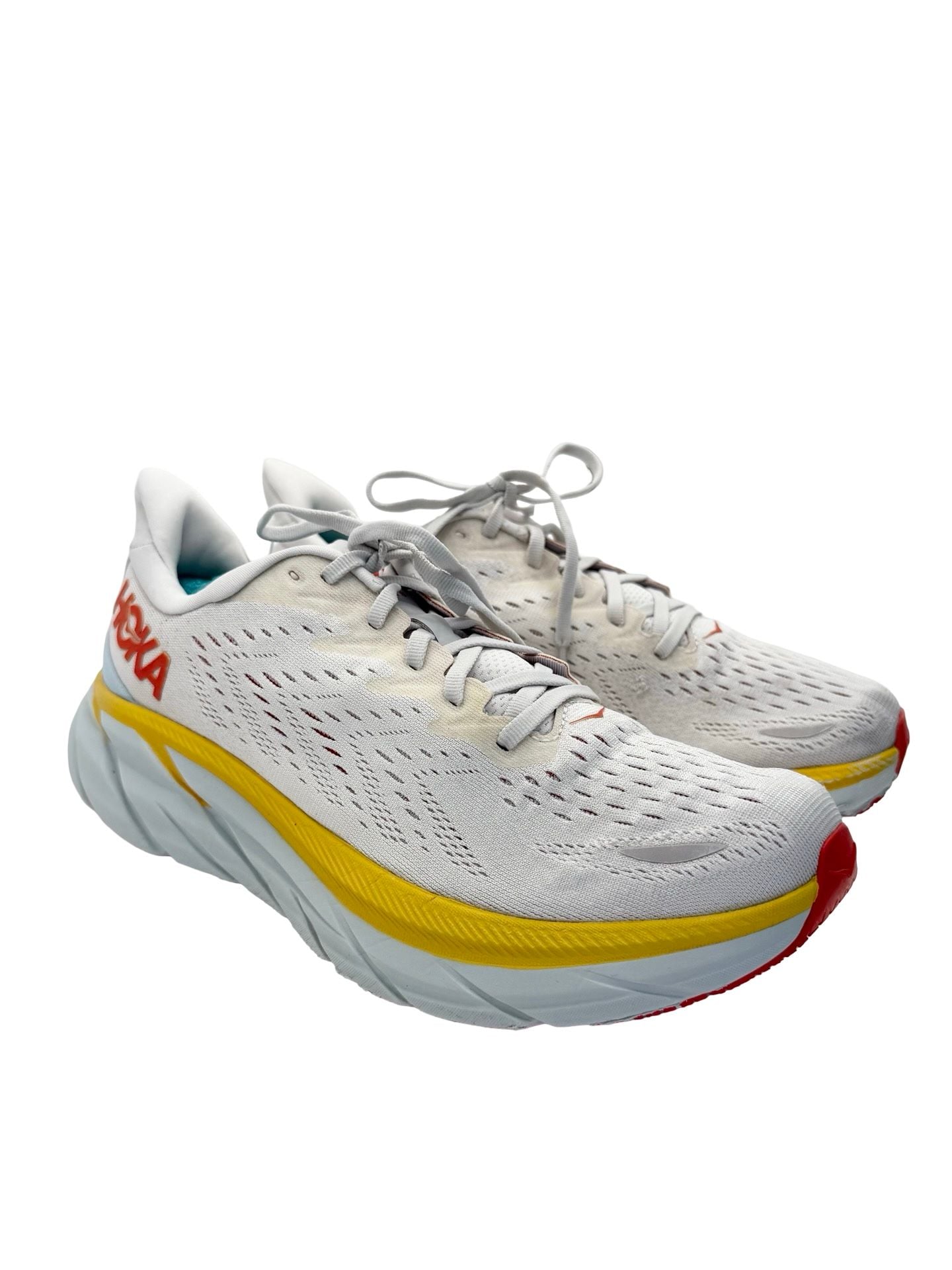 HOKA One One Men's Clifton 8 Running Shoes Nimbus Cloud/Blanc De Blanc 13