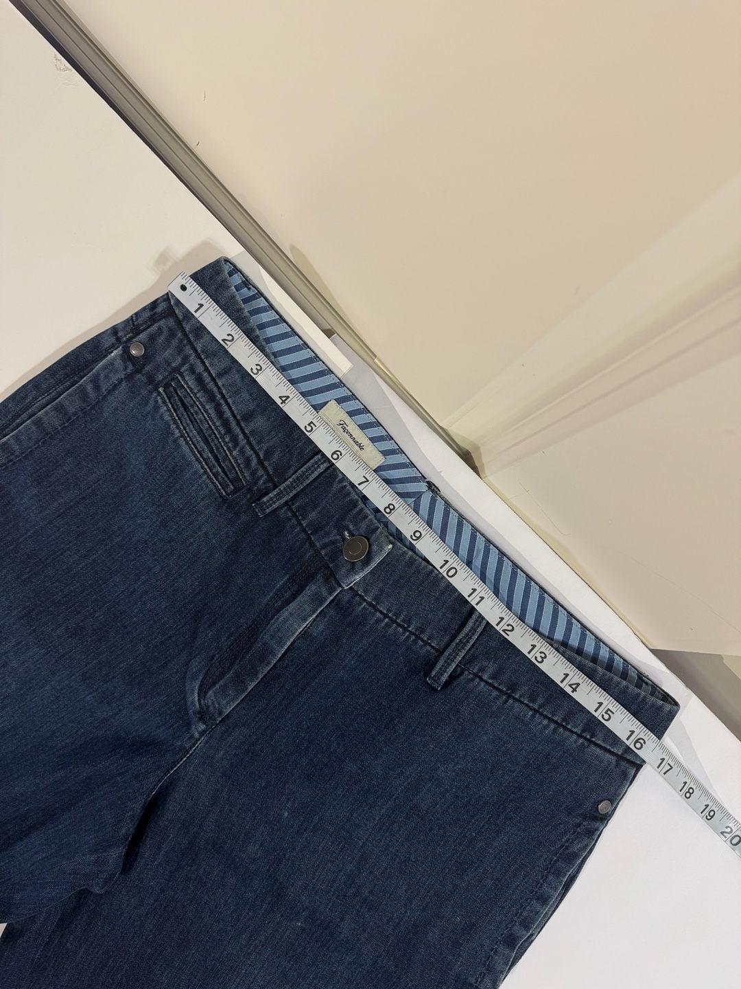 Façonnable Women's Dark Wash Trouser Jeans Size 10 4