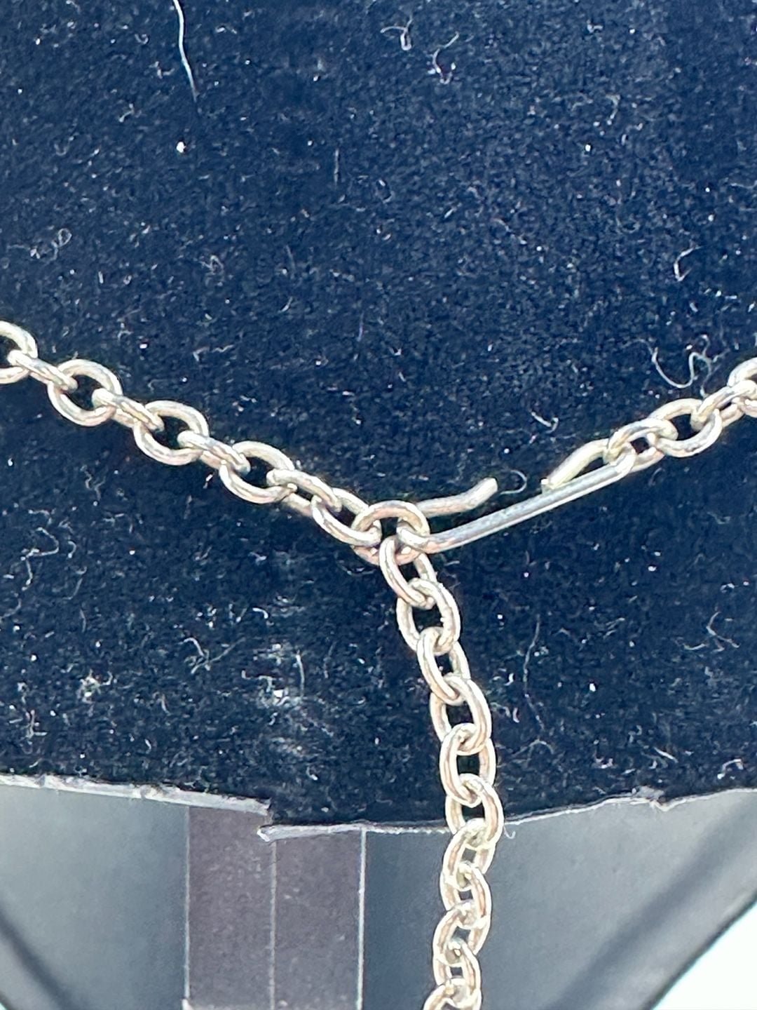 Vintage Rhinestone Festoon Necklace with Teardrop Pendant 4
