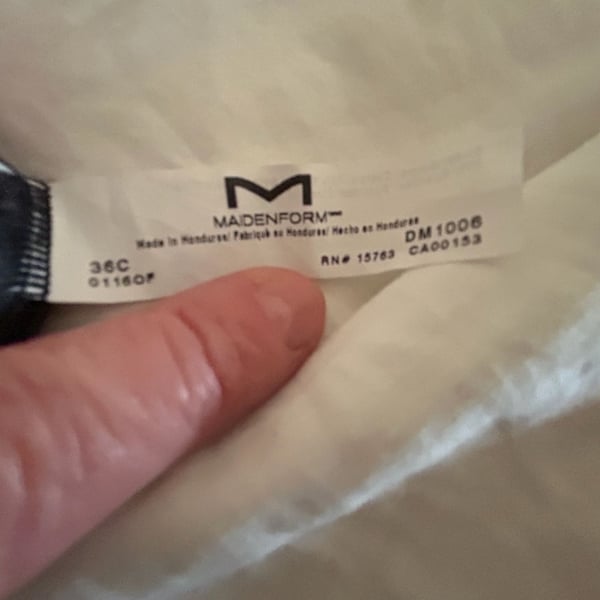 Maidenform DM1008 Underwire Strapless Bra 36C