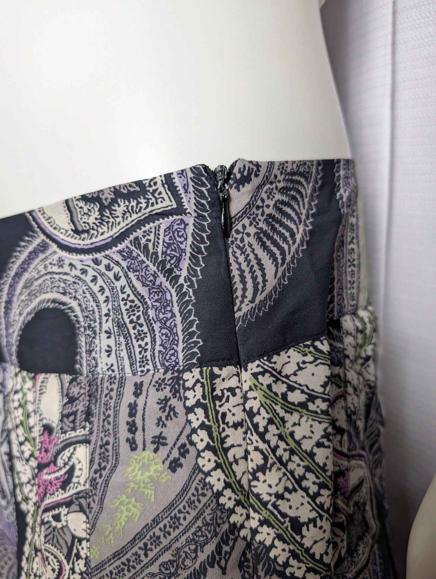 Emma James Women's Paisley Print Pleated Midi Skirt 5