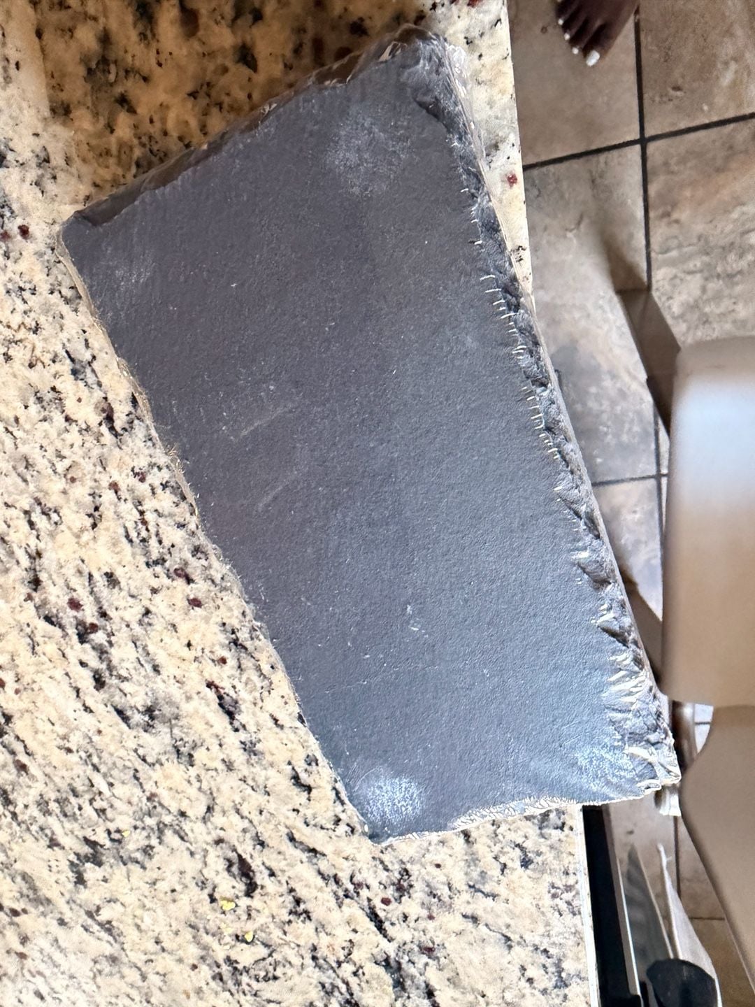 Natural Slate Stone Serving Platter or Coaster Set 4
