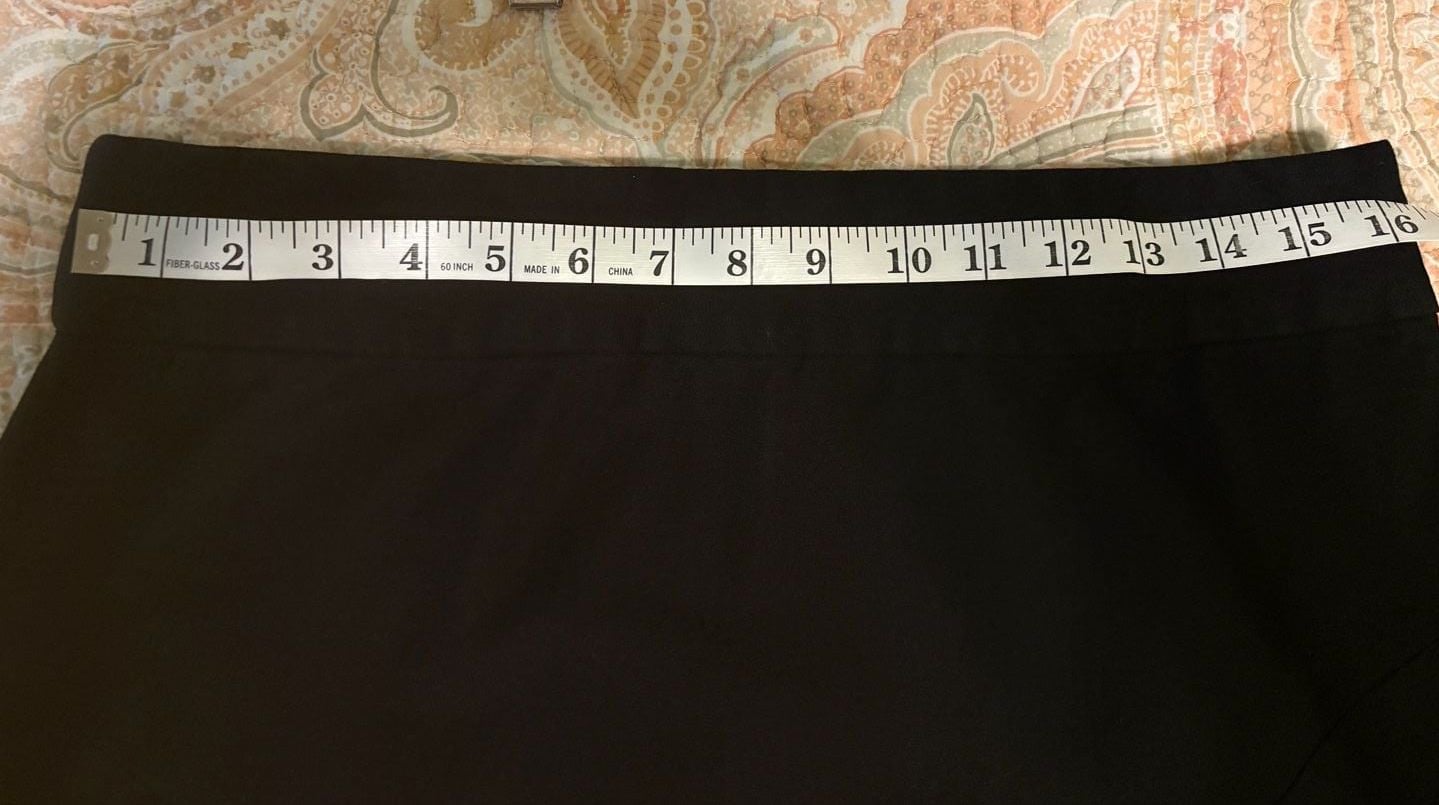 EUC Banana Republic Black Pencil Skirt Size 14 8