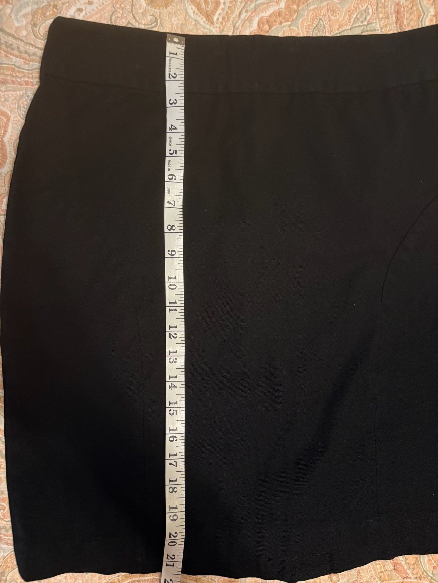 EUC Banana Republic Black Pencil Skirt Size 14 9