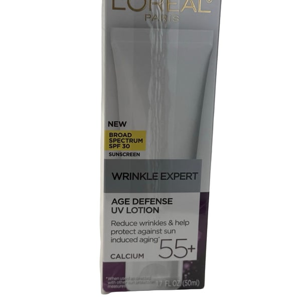 L'Oreal Paris Wrinkle Expert 55+ Age Defense Lotion SPF, Reduces Wrinkles, 3 pack!