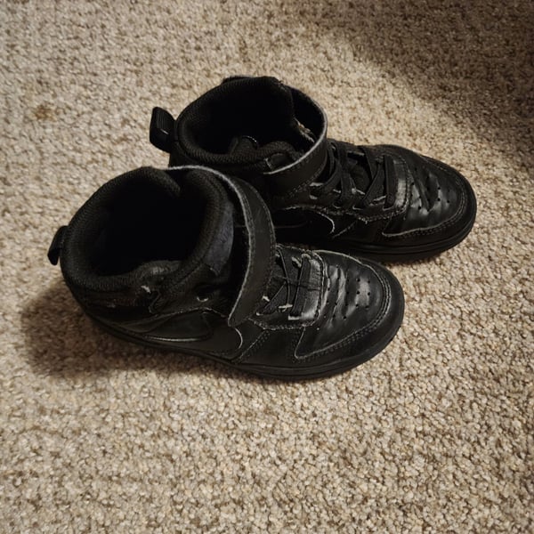 Nike Court Borough Mid 2 Toddler Black Sneakers CD7783-001