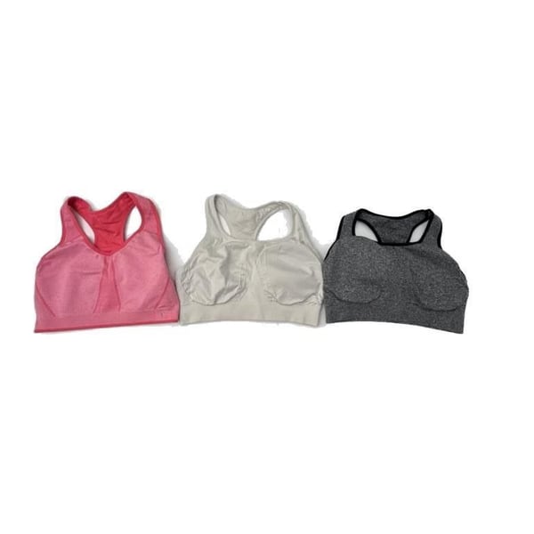 Sport Women's Seamless Racerback Sports Bra, 3-Pack : ,