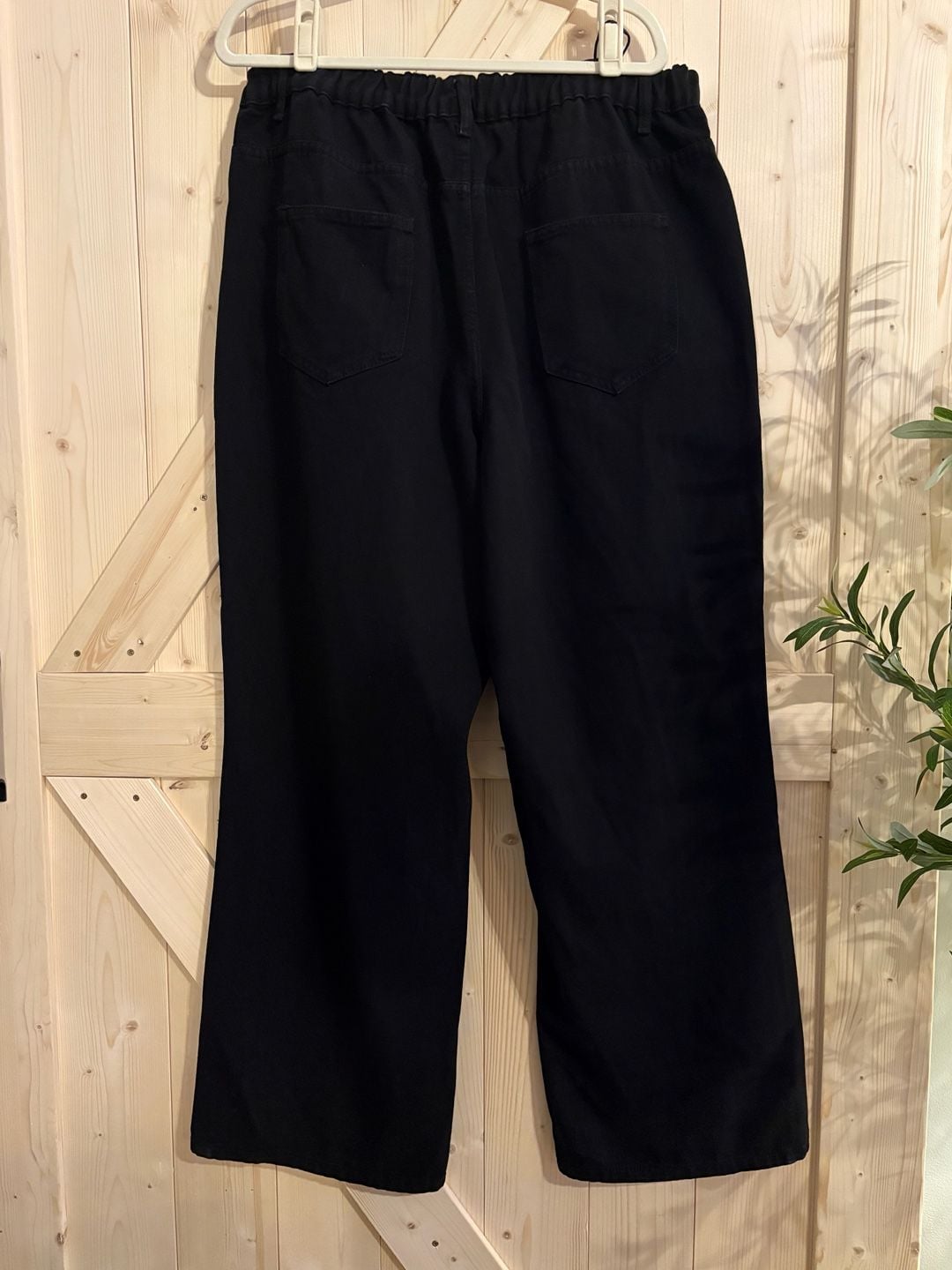 Unbranded Women's High-Rise Distressed Wide-Leg Denim Jeans, Size 1XL 3
