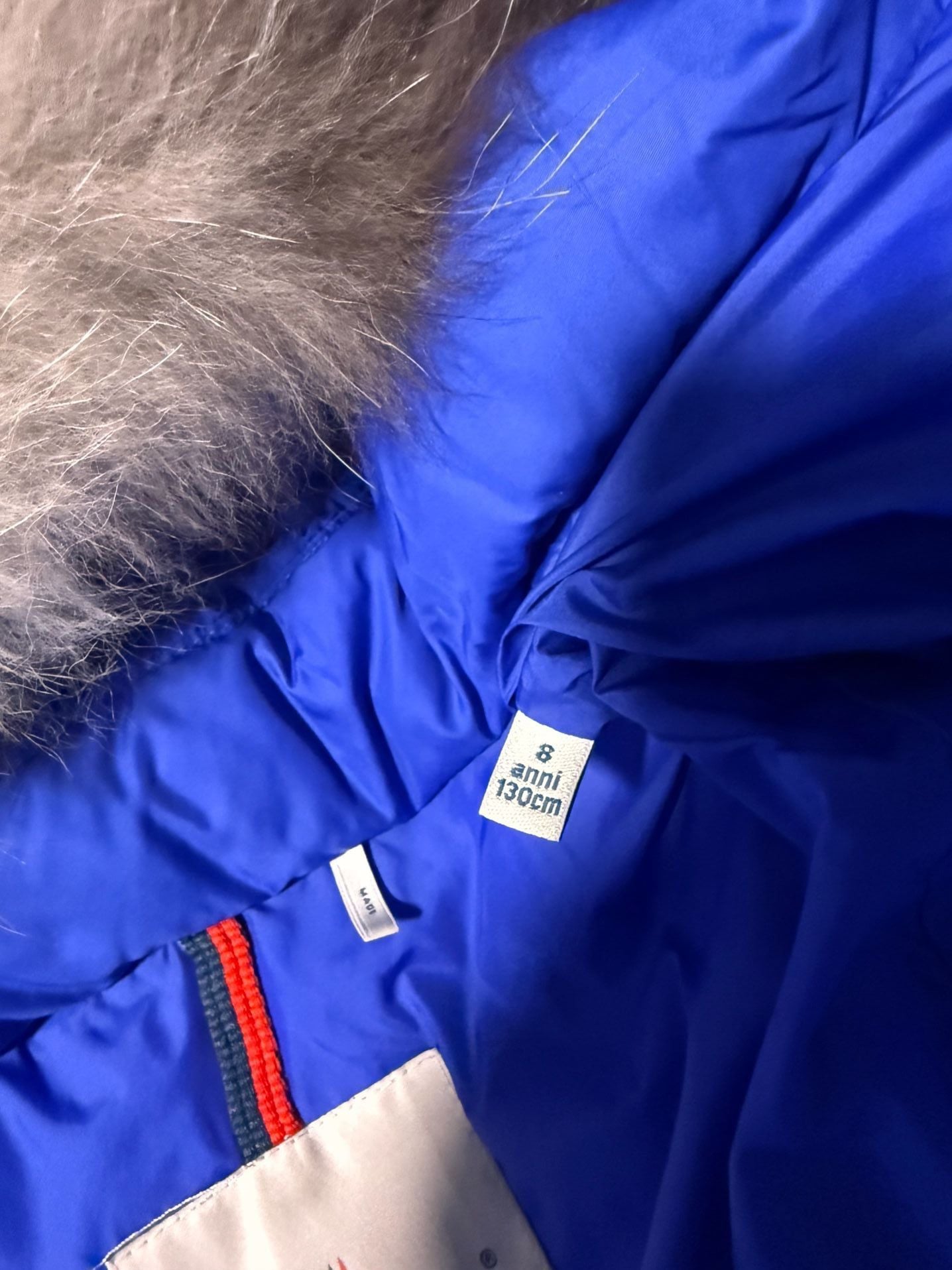 Moncler Enfant Abelle Long Down Puffer Coat with Fur Hood Girls size 8 10